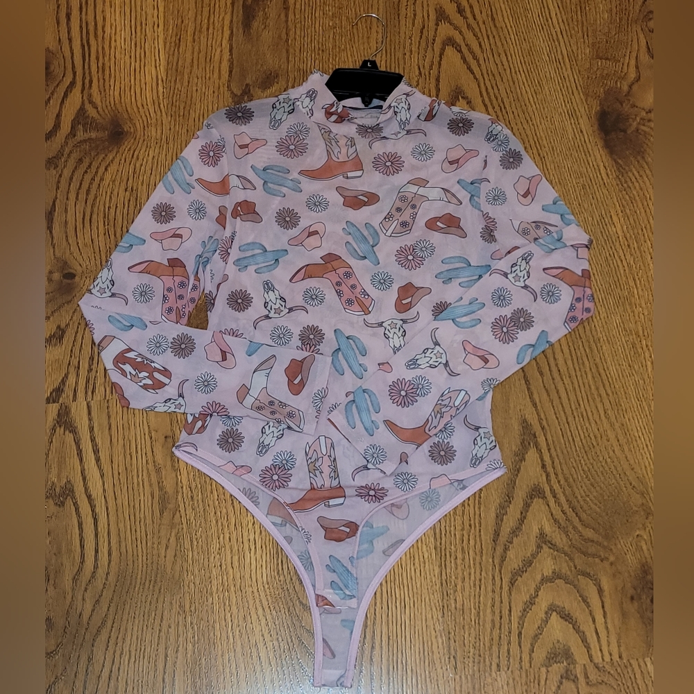 Western love body suit